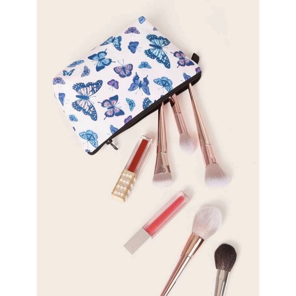 SHEIN Other - Blue & Purple Butterfly Makeup Bag 🦋